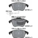 Bendix BPD1076 Sada brzdových destiček, kotoučové brzdy