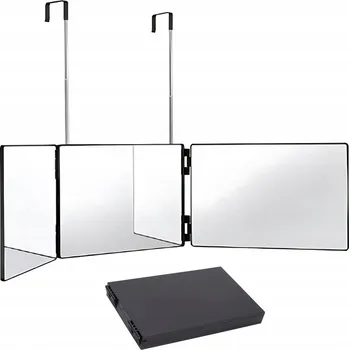 Zrcadlo Zrcadlo 360° pro líčení a stříhání vlasů - skládací 3stranné, prémiové