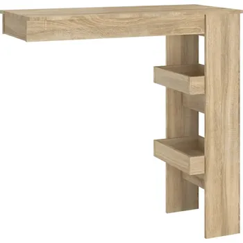 Jídelní stůl Barový stůl dub sonoma 102 x 45 x 103,5 cm s policemi