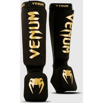 Chránič holeně pro bojový sport Chrániče holení Venum Kontact - černo/zlaté XS