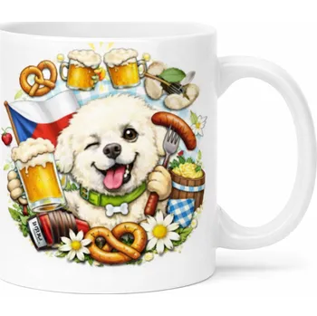 Hrnek s potiskem 330 ml bišonek CZ