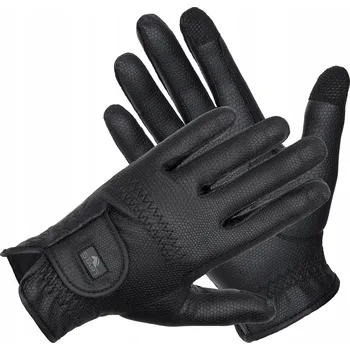 Jezdecké rukavice Jezdecké rukavice START Okinawa celoroční, úzké, černé, velikost M