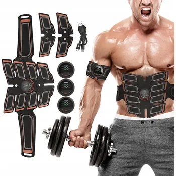 Masážní přístroj Elektrostimulátor svalů, černý, 6 programů