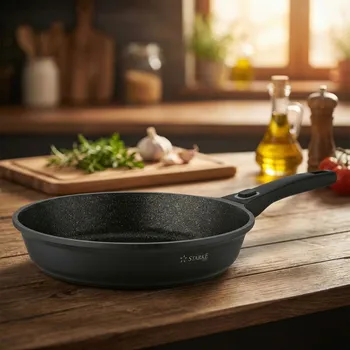 Pánev Mramorová pánev s odnímatelnou rukojetí STARKE PRO SVART 28 cm