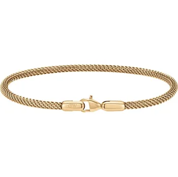 Šperk Módní pozlacený náramek z oceli Mesh Perfect Pair DW0040068 Daniel Wellington / Délka: 17,5 cm