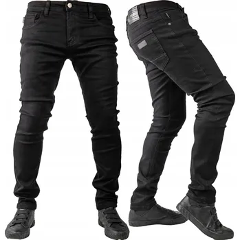 Pánské kalhoty Pánské kalhoty JEANSY ČERNÉ skinny SLIM TANG vel. 42