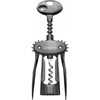 Otvírák VÝVRTKA PÁKOVÁ OTVÍRÁK NA VÍNO AMBITION VELMA ČERNÝ CHROM