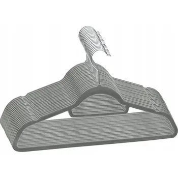 Ramínko Šatní ramínko plastový VidaXL šedý