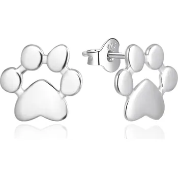 Náušnice Roztomilé stříbrné náušnice Tlapky AGT-E197P Agato