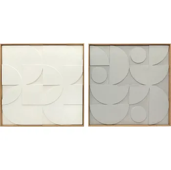 Nástěnná 3D dekorace | bílá