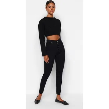 Dámské džíny Džíny trendyol Schwarz 2516108 36