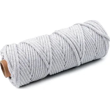 Příze Šňůra / příze s duší Ø5 mm Varianta: 7 /002 šedá holubí světlá, Balení: 10 m