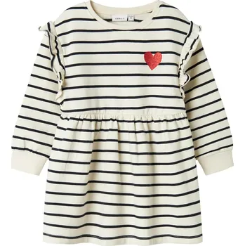 Dívčí šaty name it Beige/ Schwarz 4802590 116