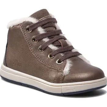 Dívčí kozačky Geox Braun 1580503 23