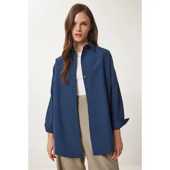 Dámské tričko Happiness Istanbul Dunkelblau 6874555 38