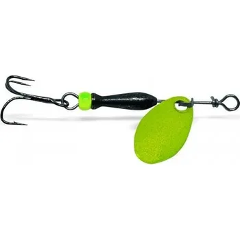Umělá nástraha Rotační Třpytka Jigovky Classic 000 Fluo Yellow - Black/Chartreuse Body