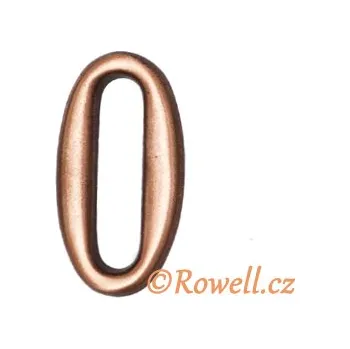 Nábytkové kování C2. Čísélko staroměď '0' (C2. Čísélko staroměď '0' v povrchu staroměď. Praktický doplněk do interiéru.)