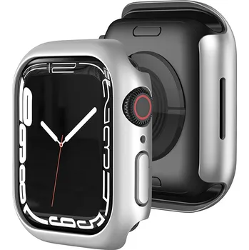 Pouzdro na mobilní telefon Pouzdro Spacecase pro Apple Watch 7 stříbrné