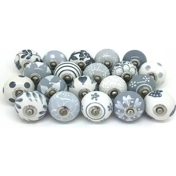 Nábytkové kování Nábytková úchytka knopka, vícebarevná, lesklá, 5 x 4 x 4 cm