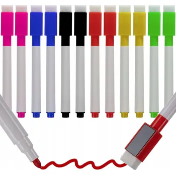 Popisovač na bílou tabuli, vícebarevný MAALEO, sada 12 ks