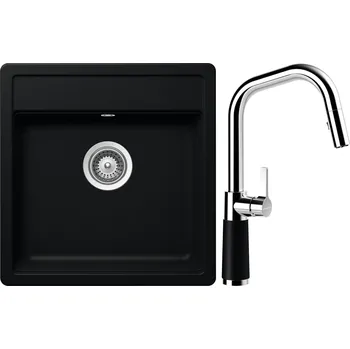 Kuchyňský dřez Set Schock S10-9 (dřez Mono N-100S Puro + baterie SC-530.120 Puro)