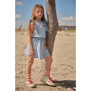 Dívčí šaty No-No Hellblau 3792468 146