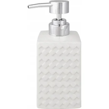 Dávkovač mýdla Ruční dávkovač mýdla stojící AWD Interior 300 ml bílý