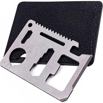 Vybavení pro přežití KARTA PŘEŽITÍ SURVIVAL KARTA NÁŘADÍ PRO PŘEŽITÍ NŮŽ MINI MULTI TOOL