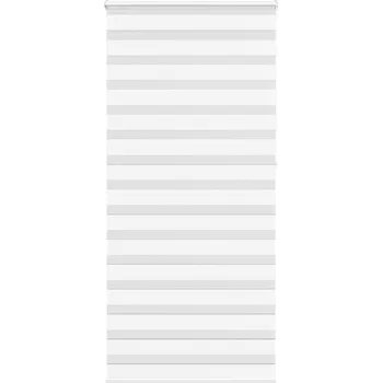 Roleta vidaXL Zebra roleta bílá 105x230 cm šířka látky 100,9 cm polyester