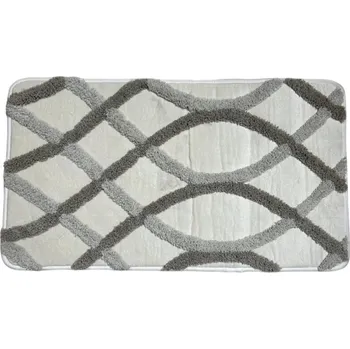 Koupelnová předložka Home Ideas koupelnová předložka krémově šedá protiskluzová 50x90 cm