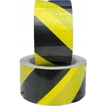 Samolepicí páska VÝSTRAŽNÁ páska žluto-černá BOZP