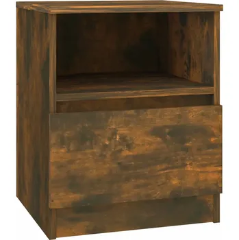 Noční stolek Noční stolek, kouřový dub, 40x40x50 cm