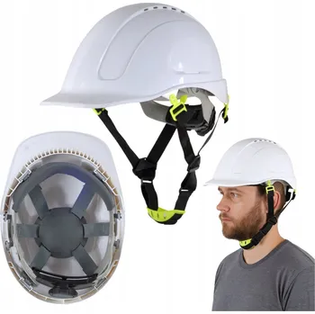 Pracovní přilba Ochranná přilba pro stavební dělníky, pro elektrikáře Specto Ochranná stavební přilba bílá