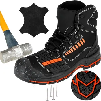 Pracovní obuv Pracovní obuv Specto kožená, voděodolná s ocelovou špičkou S3, velikost 43