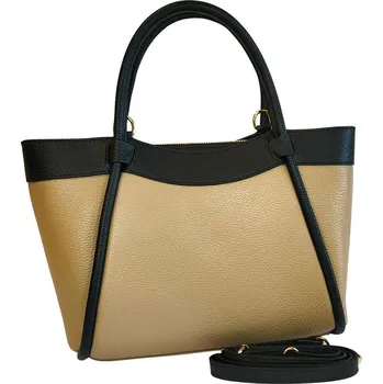Kabelka Kabelka Florence Bags Beige/ Schwarz - (B)37 x (H)24 x (T)16 cm 9623999 onesize