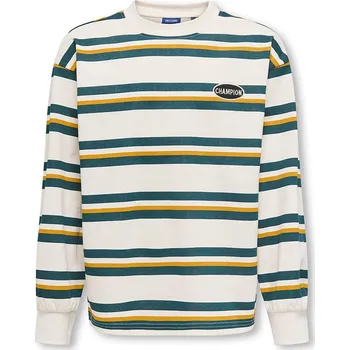 Chlapecká mikina Only&Sons Creme/ Blau/ Gelb 3313534 140