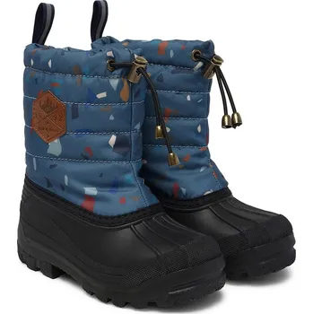 Dívčí kozačky Boty mikk-line Schwarz/ Blau 7235703 25