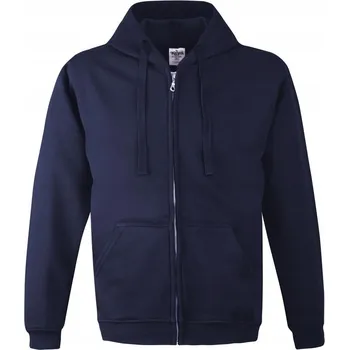 Pánská mikina MIKINA S KAPUCÍ NA ZIP 280G TMAVĚ MODRÁ VEL. M