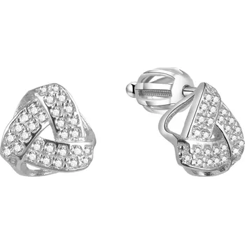 Šperk Stříbrné náušnice se zirkony AGUP1573S Beneto