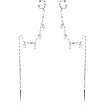 Náušnice Dlouhé provlékací náušnice se zirkony AGT-E024VW-EC Agato