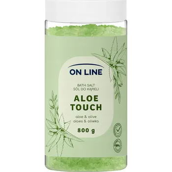 Koupelová kosmetika ON LINE Sůl do koupele Aloe Touch 800 g