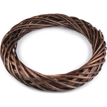 Věnec Proutěný věnec Ø34 cm, střední, 4 hnědá