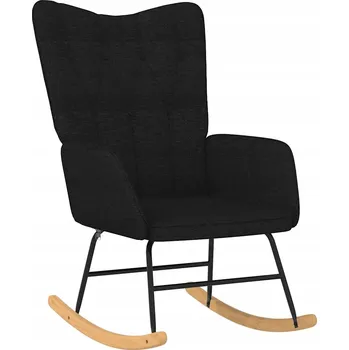 Křeslo Houpací křeslo 61x78x98 cm černé látkové VidaXL