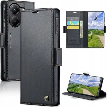 Pouzdro na mobilní telefon Flipové pouzdro Caseme pro POCO M3, černé