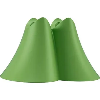 Náhradní hlavice k elektrickému kartáčku PROMIS Duo stojánek na zubní kartáčky z bio plastu zelený