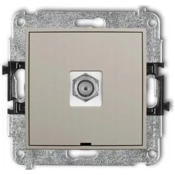 Elektrická zásuvka Anténní zásuvka nástěnná Karlik béžová