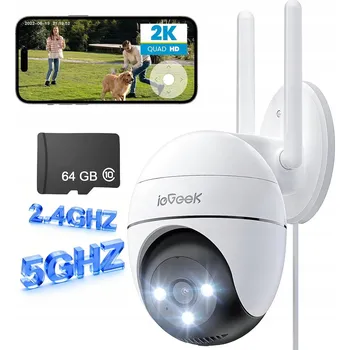 IP kamera EXTERNÍ Otočná Kamera 5G WiFi IP 3MPx 2K AUDIO, DETEKCE POSTAV, 64G