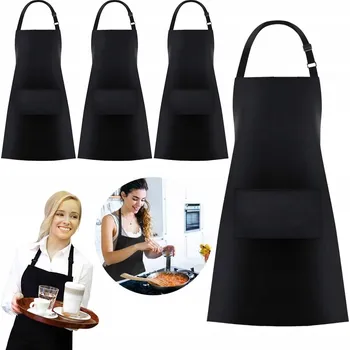 Kuchyňská zástěra VODĚODOLNÁ ZÁSTĚRA SE 2 PŘEDNÍMI KAPSY PRO MUŽE ŽENY NA VAŘENÍ