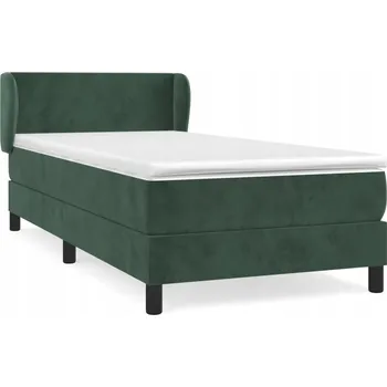 Ložnice Čalouněná postel VidaXL 90x200 cm, odstíny zelené