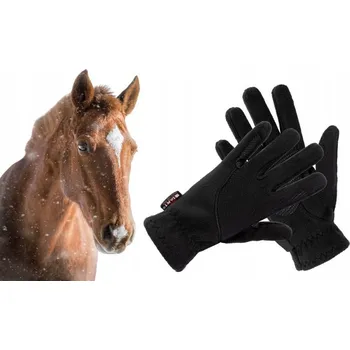 Jezdecké rukavice Zimní jezdecké rukavice START Winter Greenland FLEECE černé S